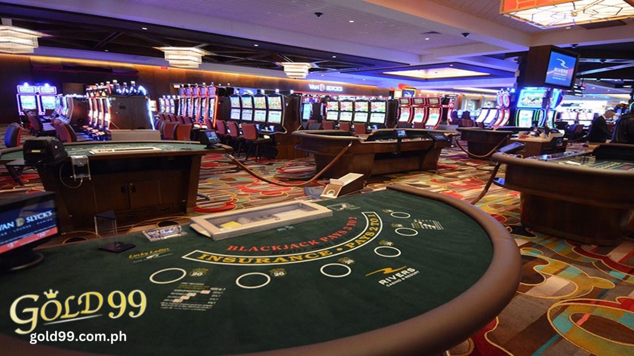 casino table games and slot machines