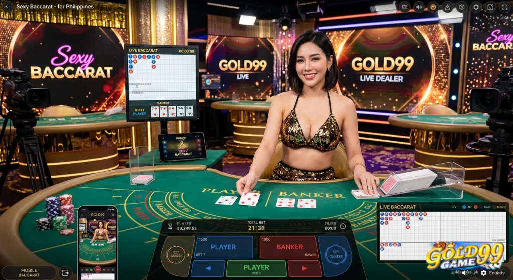 Sexy Baccarat Nangungunang Online Live Game sa Gold99